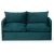 Saga 2-sits bddsoffa XL - Petroleumgrn