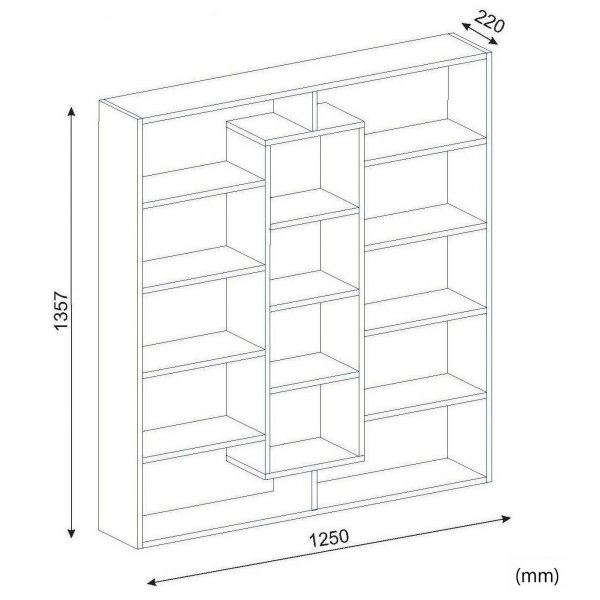 Ample bokhylla - Vit Ample bokhylla - Vit
