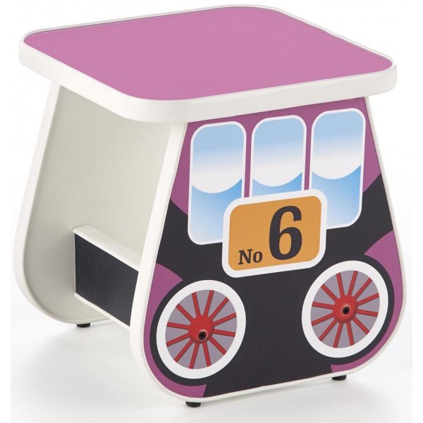 Tuffe barnbord 31x31 cm - Rosa