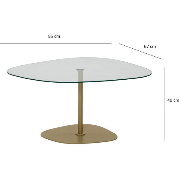 Table basse Soho 85 x 67 cm - Or
