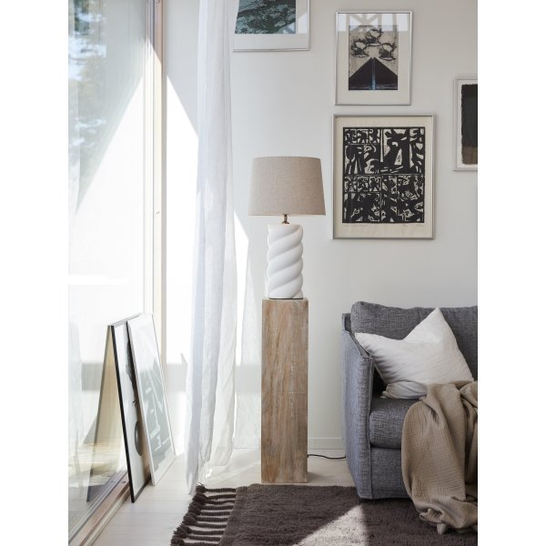 Pied de lampe Spin - Blanc - 41 cm Pied de lampe Spin - Blanc - 41 cm