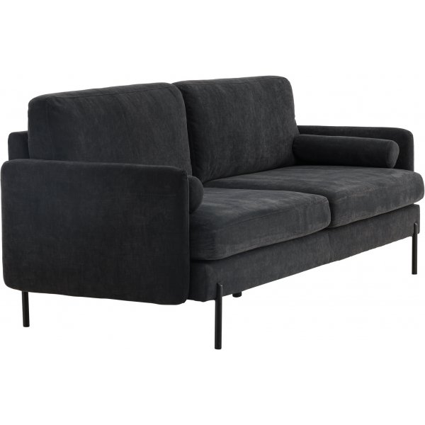 Antibes 2-sits soffa - Svart/Mörkgrå Antibes 2-sits soffa - Svart/Mörkgrå