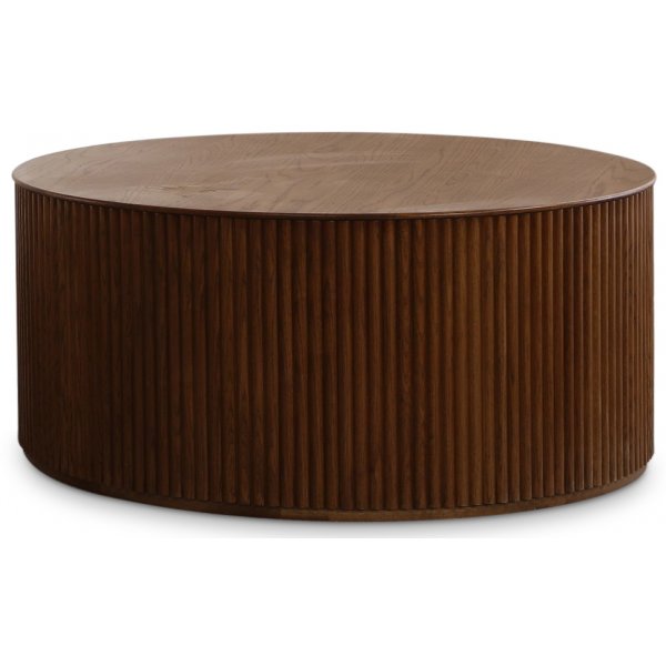 Cylinder runt soffbord 100 cm - Valnt