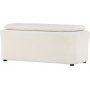 Laurel sittpuff - Vit boucle