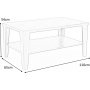 Harper soffbord 110x65 cm - Mrk valnt