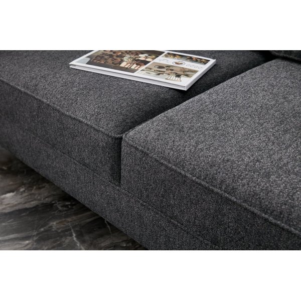 Canapé divan Berlin - Anthracite/or Canapé divan Berlin - Anthracite/or