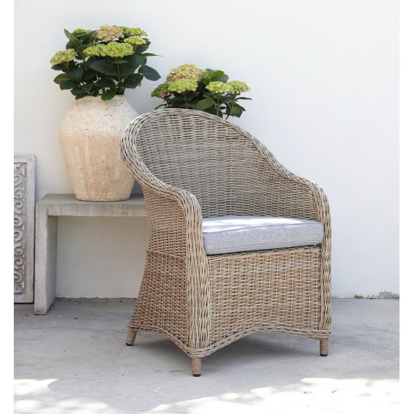 Mercury utemöbelset med sidobord - Natur Mercury utemöbelset med sidobord - Natur