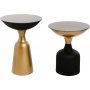 Chalice sidobord set 46/56 cm - Guld/svart