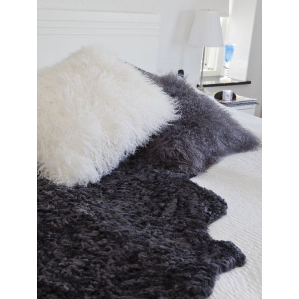 Krullende schapenvacht Zwart Krullende schapenvacht Zwart