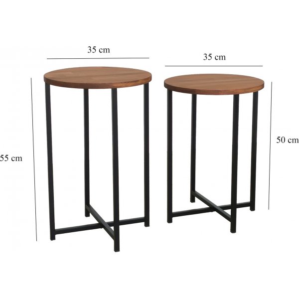 Table basse Neta Ø35/35 cm - Chêne Table basse Neta Ø35/35 cm - Chêne