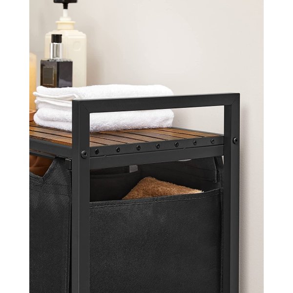 Ambrette Trio wasmand - Zwart/bruin Ambrette Trio wasmand - Zwart/bruin