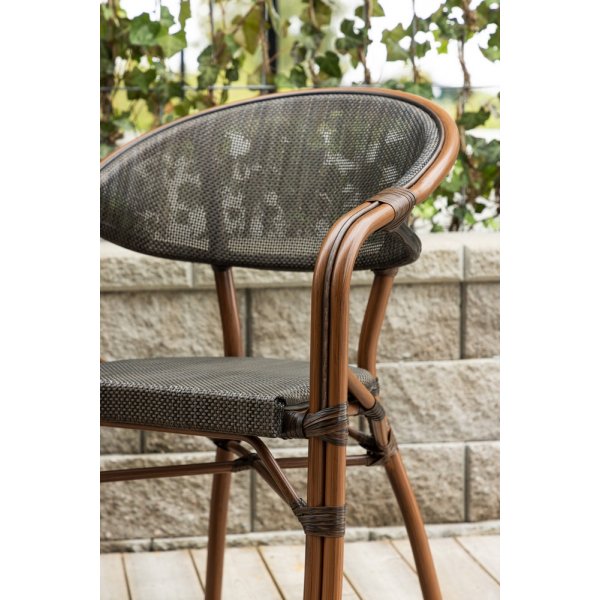 Vila caféstol - Svart/Brun Vila caféstol - Svart/Brun