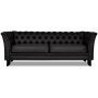 Chester Bridge 3-sits soffa - Svart PU