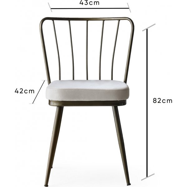 Ensemble de chaises Ylva - Marron