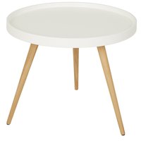 Nordic soffbord Runt 60 cm - Vit Nordic soffbord Runt 60 cm - Vit