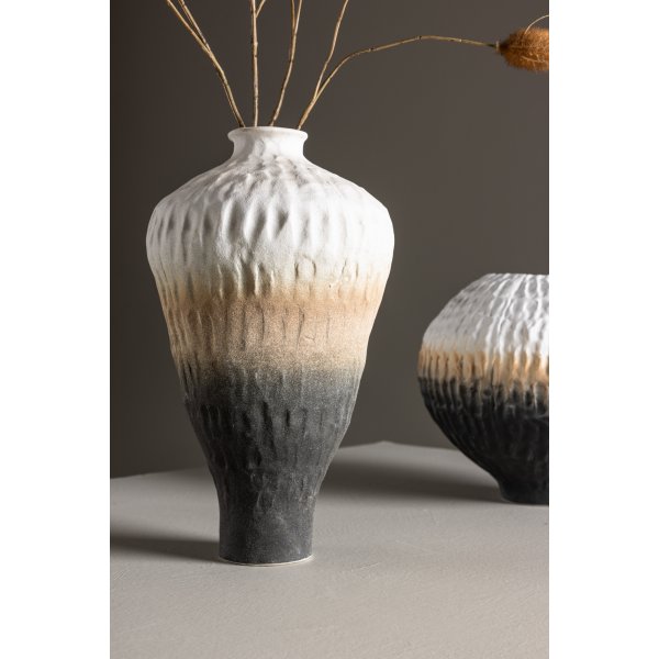 Vase Pane 16 x 29 cm - Beige/Gris/Blanc Vase Pane 16 x 29 cm - Beige/Gris/Blanc