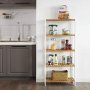 Japonica hylla 60 x 130 cm - Vit/bambu
