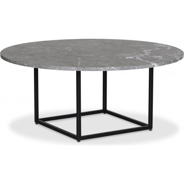 Dexter runt soffbord 120 cm - Metall / Gr Betano marmor