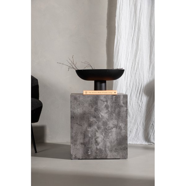 Table basse haute York 40 x 40 cm - Gris foncé Table basse haute York 40 x 40 cm - Gris foncé