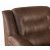 Canap 2 places Vera en microfibre marron