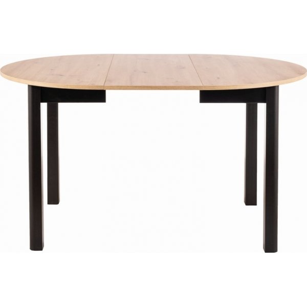 Table  manger Dante 102-142 x 102 cm - Chne artisanal/noir
