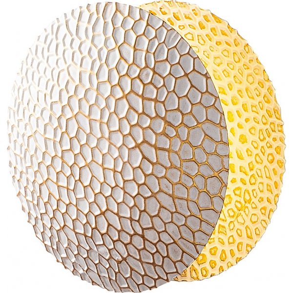 Yosma wandlamp - Wit/goud