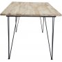 Annelie matbord 200 cm - Svart/naturtr