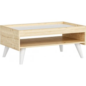 Table basse Ruby 83,6 x 48,6 cm - Blanc/chne