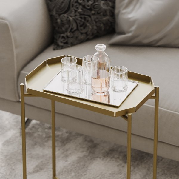 Table basse Vela 40 x 26 cm - Or Table basse Vela 40 x 26 cm - Or