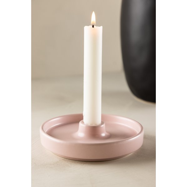 Bette ljusstake 13 x 4 cm - Ljusrosa Bette ljusstake 13 x 4 cm - Ljusrosa