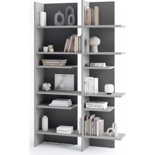 Etagre profonde avec clairage LED gauche - Gris