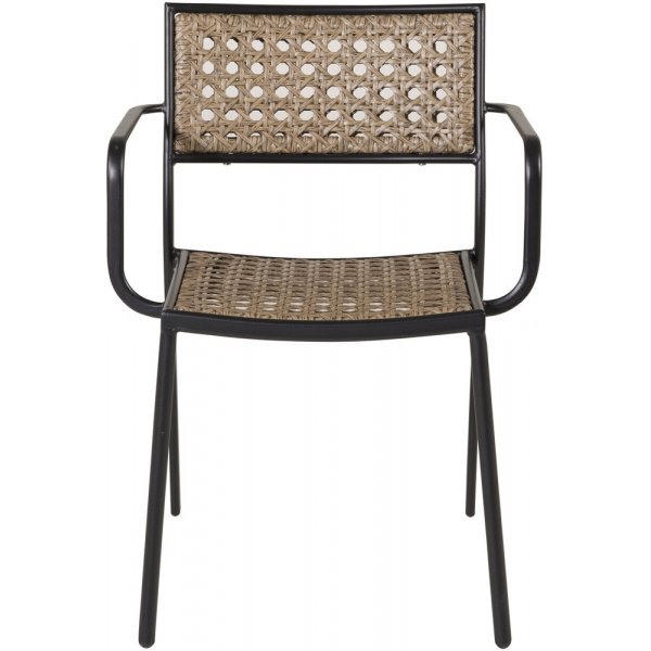 Paola matstol - Svart/Natur Paola matstol - Svart/Natur