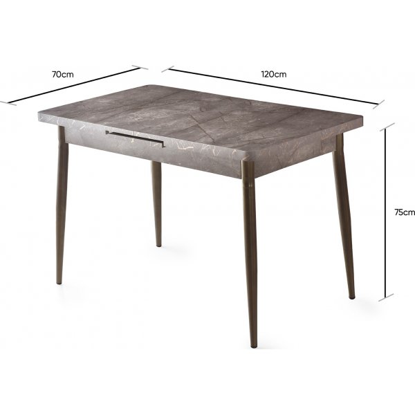Table  manger Anya 120 cm - Vison