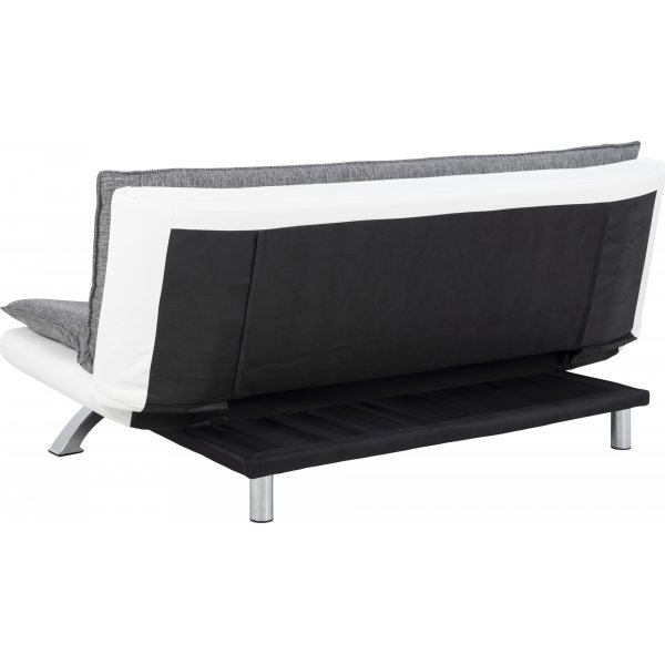 Canapé-lit Faith - PU gris/blanc Canapé-lit Faith - PU gris/blanc
