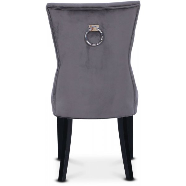 Tuva Kate grå sammet - Hög rygg (rygg-handtag) Tuva Kate grå sammet - Hög rygg (rygg-handtag)