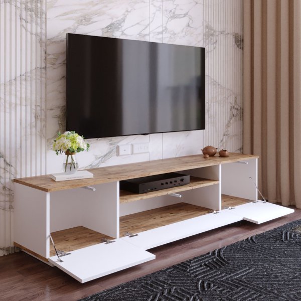 Future mediabank 7 - Grenen/wit Future mediabank 7 - Grenen/wit