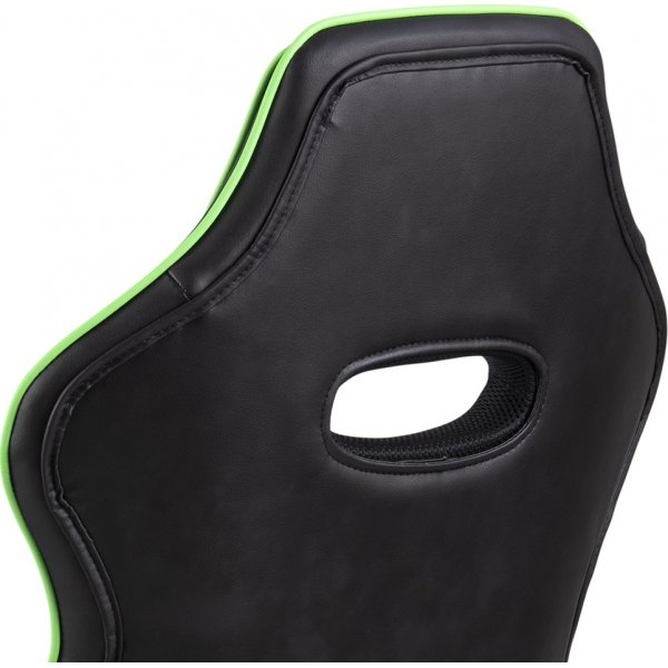 Vayne svart spelstol med grna detaljer