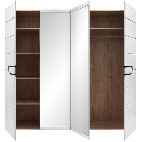 Hagfors garderob - Svart/vit Hagfors garderob - Svart/vit