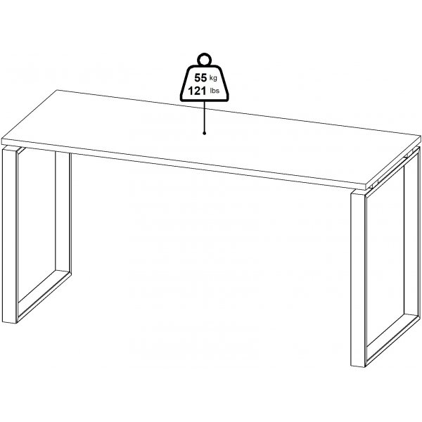 Bureau Sign 150 cm - Gris mat/hickory Bureau Sign 150 cm - Gris mat/hickory