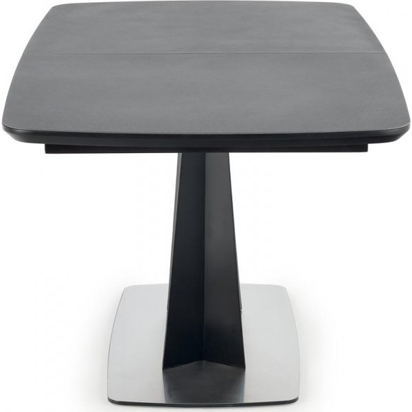 Table à manger Post 160-220 cm - Gris foncé/noir Table à manger Post 160-220 cm - Gris foncé/noir