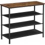 Lowe skohylla 75 x 71 cm - Svart/brun