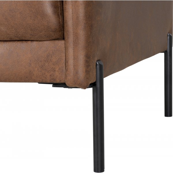 Kingsley 2,5-sits soffa - Cognac (Ecoläder) + Fläckborttagare för möbler Kingsley 2,5-sits soffa - Cognac (Ecoläder) + Fläckborttagare för möbler