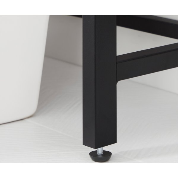 tagre de salle de bain Zeke - Noir/marron