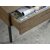 Table basse Inez en chne huil marron avec coffre de rangement - 120x62 cm