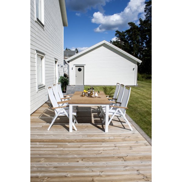 Mexico matbord 210 x 100 cm - Natur/Vit Mexico matbord 210 x 100 cm - Natur/Vit