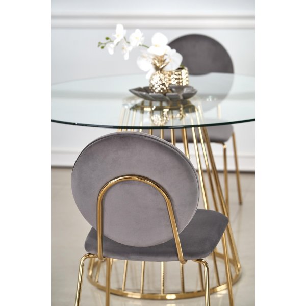 Liverpool ronde eettafel 120 cm - Goud