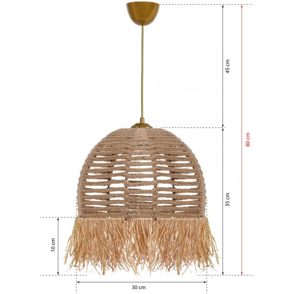 Tommy taklampa - Cream