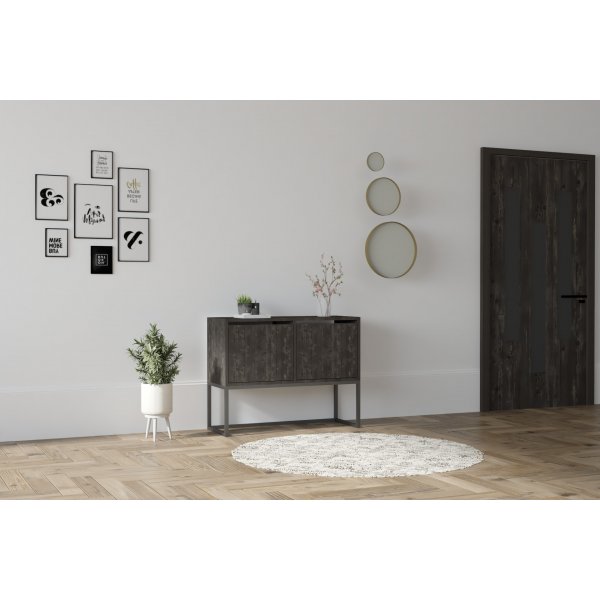 Zermat consoletafel 90 x 34 cm - Antraciet