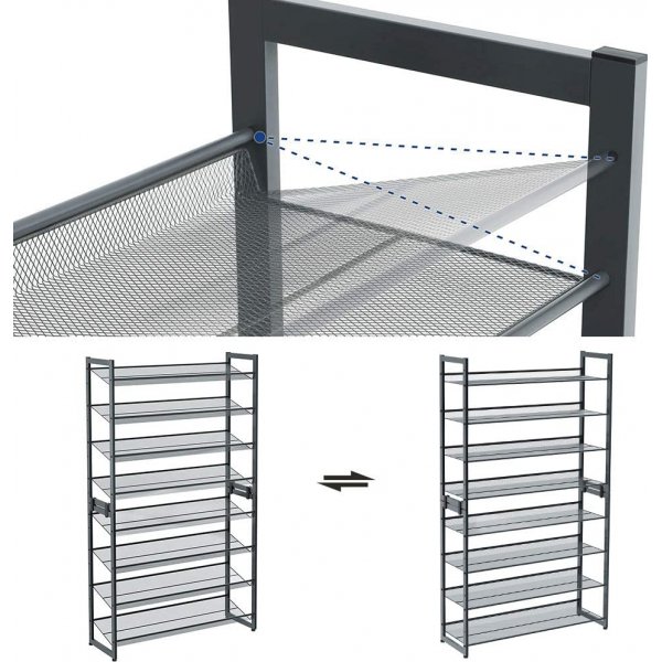 Sibel skohylla 92,5 x 163,5 cm - Gr