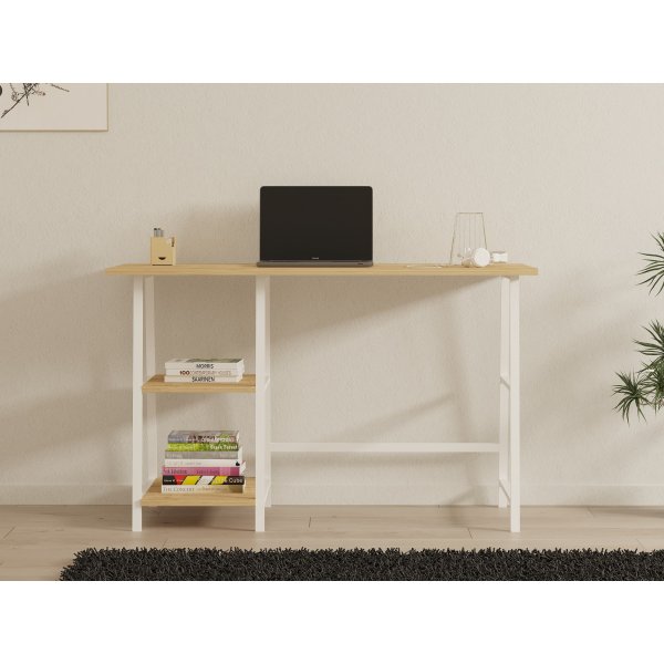 Bureau Dobra 120 x 51 cm - Chêne saphir/blanc Bureau Dobra 120 x 51 cm - Chêne saphir/blanc